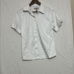 Banana Republic Factory White Button-Up Shirt. Size 12